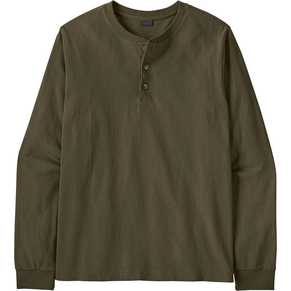Men's Long-Sleeved Henley Shirt