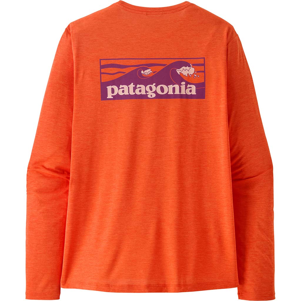 Men's Long-Sleeved Capilene Cool Daily Shirt Boardshort Logo