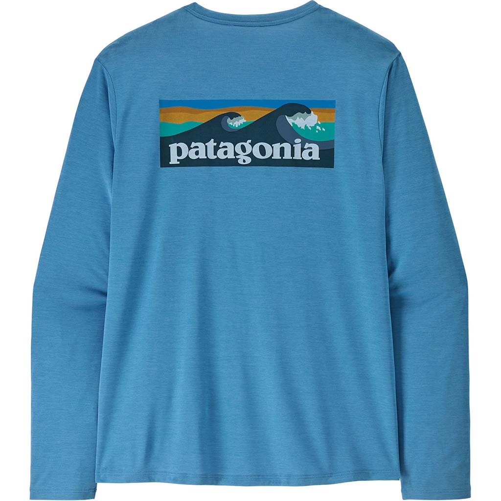 Men's Long-Sleeved Capilene Cool Daily Shirt Boardshort Logo