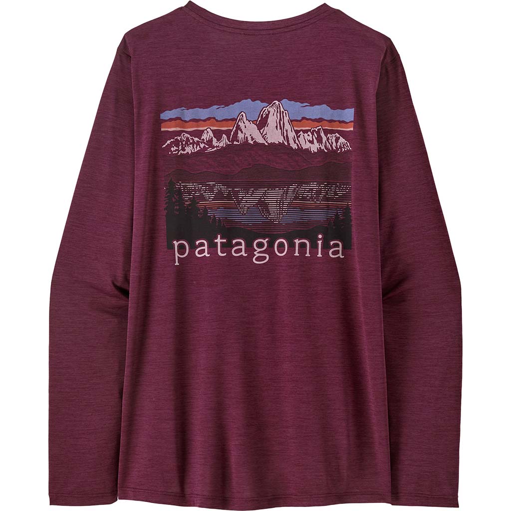 Women's Long-Sleeved Capilene Cool Daily Shirt Fitz Roy Foothills