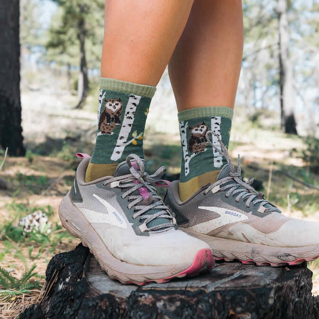 Women's Critter Club Micro Crew Lightweight Cushion Hiking Sock