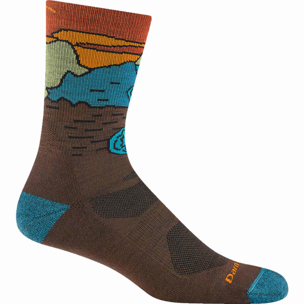 Men's Chasing Waterfalls Micro Crew Lightweight Hiking Socks