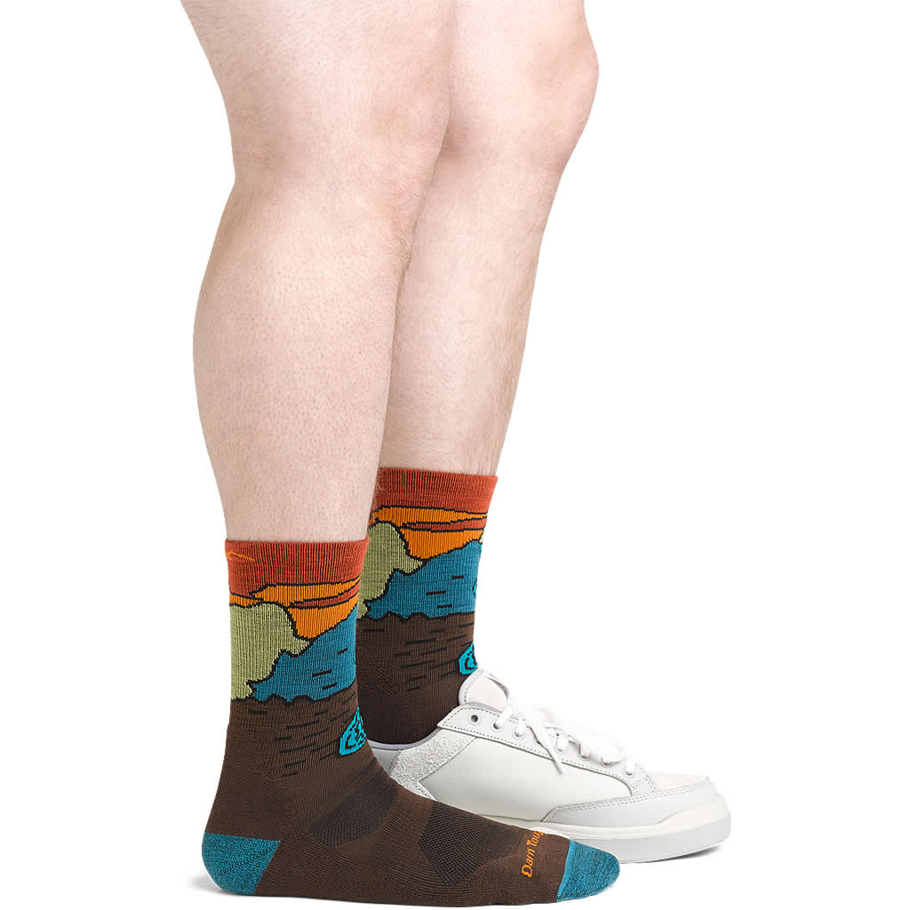 Men's Chasing Waterfalls Micro Crew Lightweight Hiking Socks