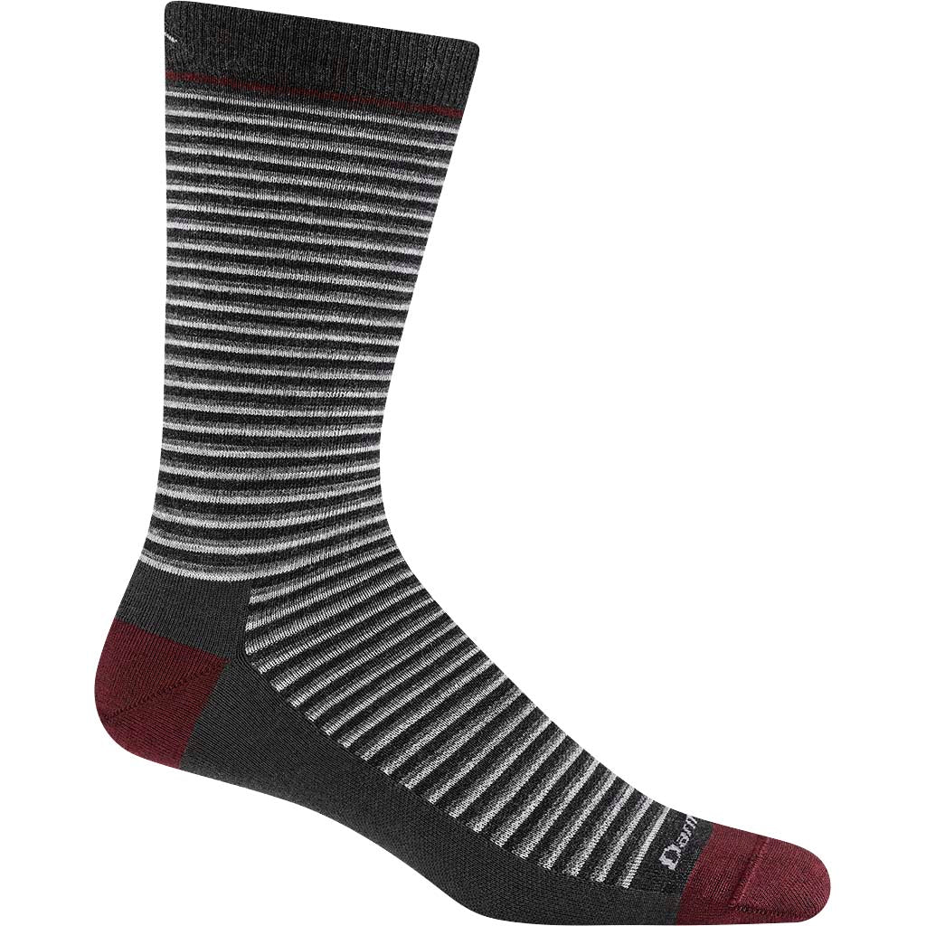 Men's Microstripe Crew Lightweight Lifestyle Socks